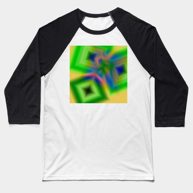 green blue orange abstract texture Baseball T-Shirt by Artistic_st